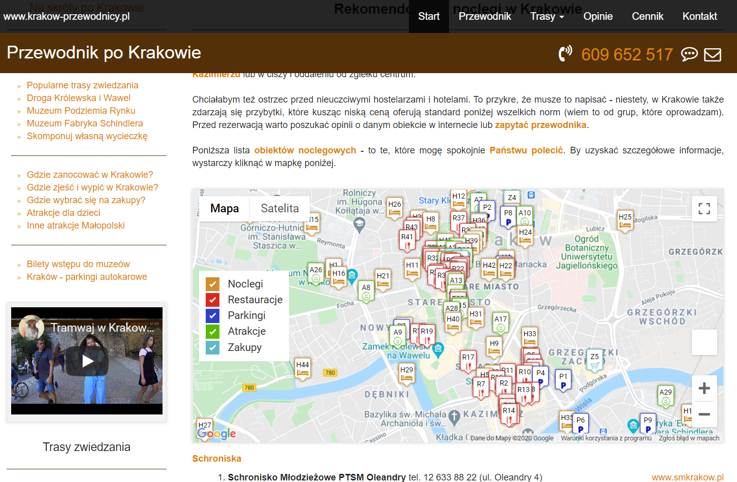 Krakow-przewodnicy.pl - mapa Google
