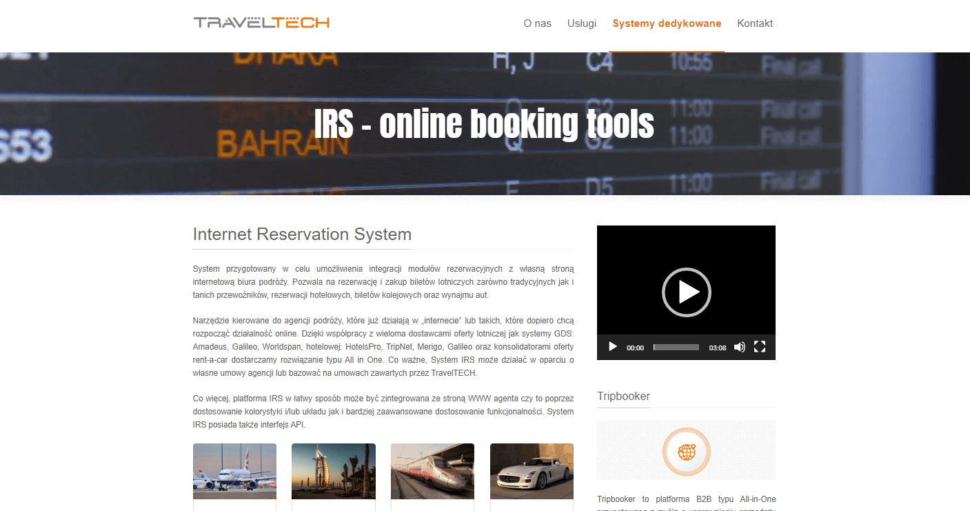TravelTECH.pl - strona wewnętrzna