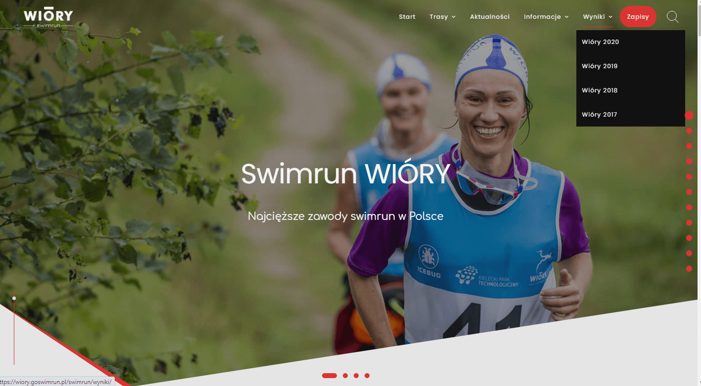 Wiory.goswimrun.pl - strona główna